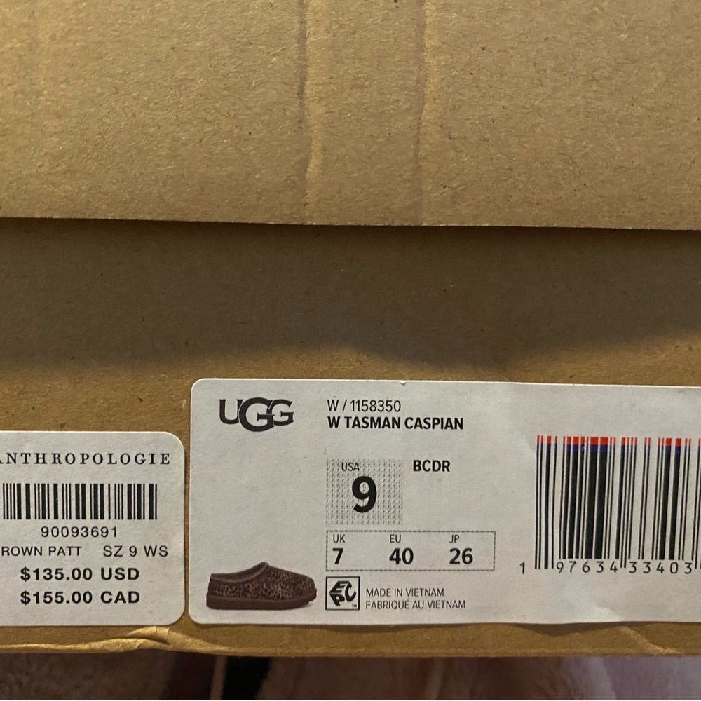 UGG Tasman Caspian Calf Hair Sz. 9 - Picture 12 of 12